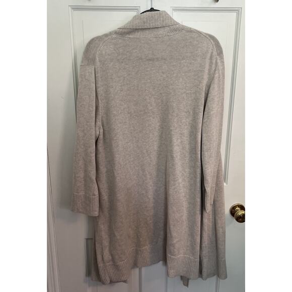 Eileen Fisher Woman 1X 100% Organic Cotton Open Knit Cardigan Oatmeal - Picture 3 of 11